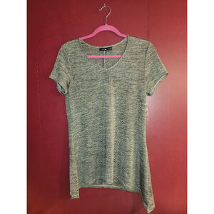 Women's APT. 9 Gray Short Sleeve Tee Standard M